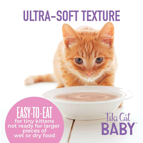 Tiki Cat Baby Weaning Puree Chicken & Chicken Liver In Broth Wet Cat Food 6oz - Poudre Pet & Feed Supply 7